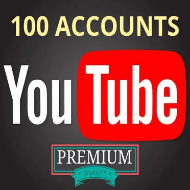 100 YouTube Accounts with Old GMails