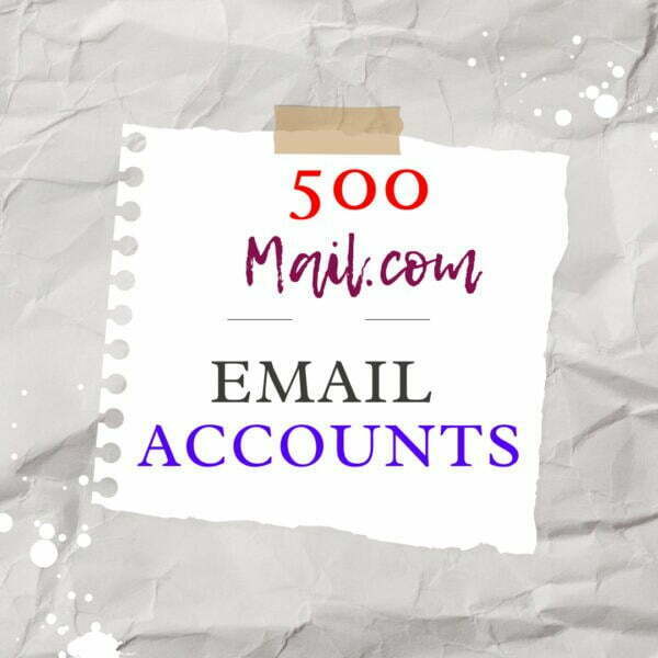 500 Mail.com Email Accounts