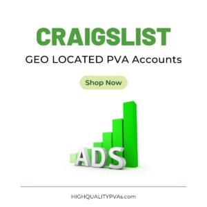 GEO Located Craigslist PVA Accounts