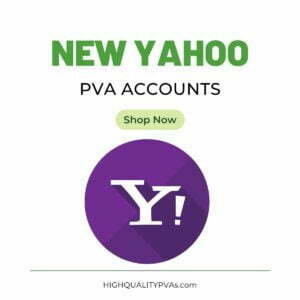 New Yahoo PVA Accounts