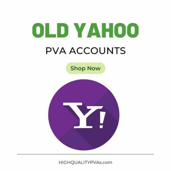 Old Yahoo PVA Accounts Packages