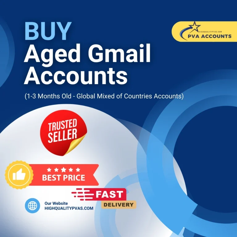 Buy Aged Gmail Accounts (1-3 Months) - Global Regions