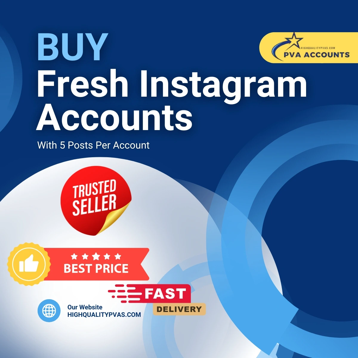 Buy Fresh Instagram Accounts (5 Posts per Profile)