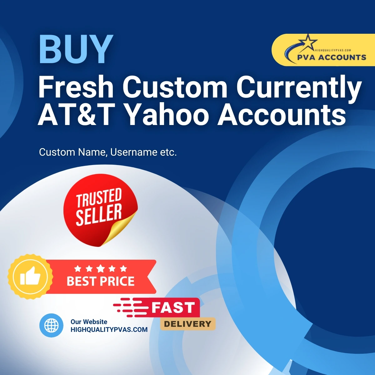 Buy Fresh Custom Currently ATT Yahoo Mail Accounts