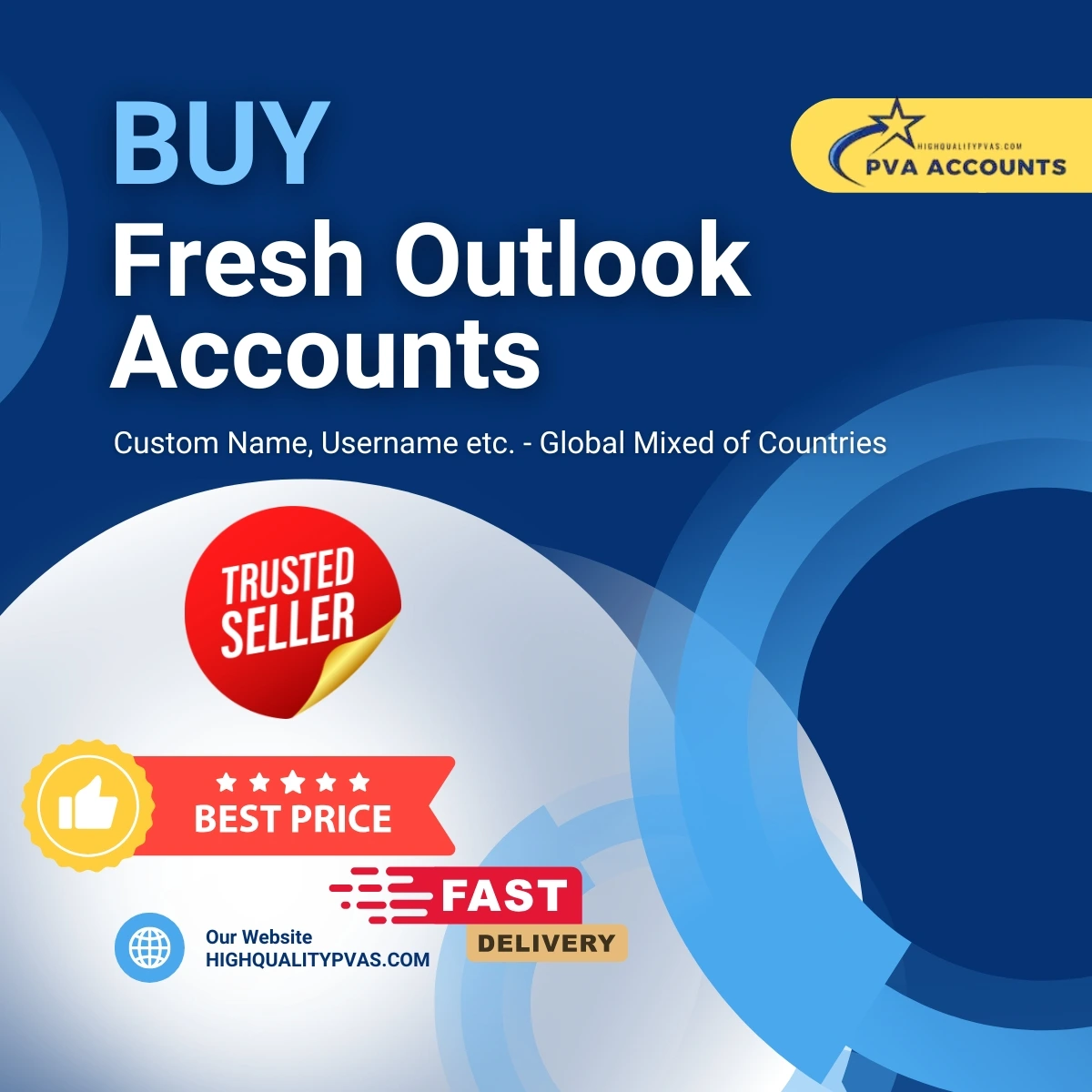 Buy Fresh Custom Outlook Accounts (Global Regions)