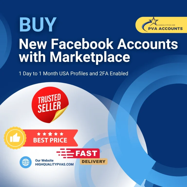 Buy New Facebook Accounts with Marketplace Enabled