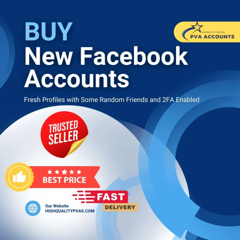 Buy New Facebook Accounts with Some Random Friends Added